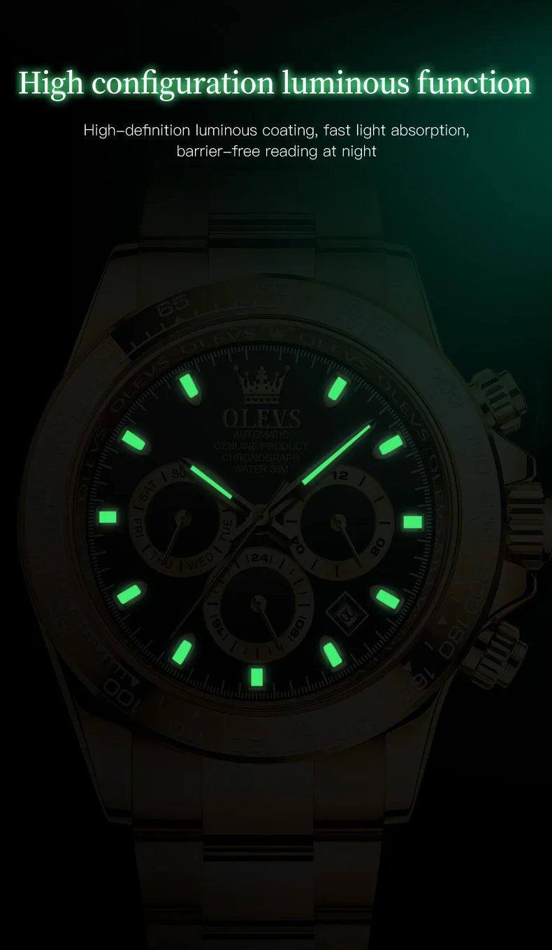 OLEVS 6638 Men’s Automatic Mechanical Watch description image 8