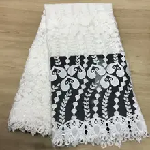 Молочный шелк кружевной ткани вышитые кружева с блестками DIY ремесло шитье для украшения одежды