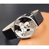 Montre à Quartz pour enfants, jolie montre-bracelet en cuir pour filles Mickey pour garçons et filles ► Photo 3/6