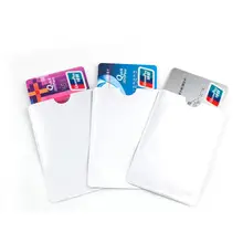 50 шт./компл. IC защита кредитной карты RFID экранированный рукав карты Серебряная Блокировка NFC карта безопасности для предотвращения неавторизованного сканирования