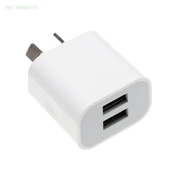 

100pcs/lot two USB/ 2 USB Port Insulated AU Plug Charger,Output DC 5V 2A Power Adapter Used for IPhone Samsung Mobile Phones
