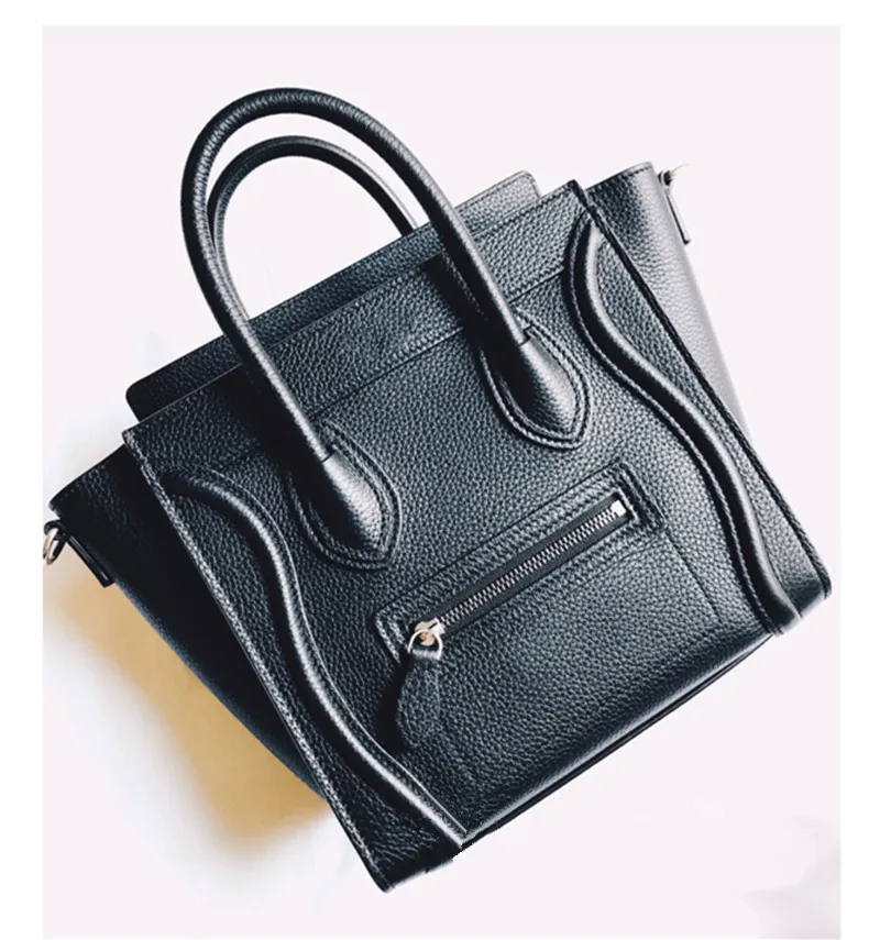 

Women's Fashion Handleg Leather Smile Crossbody Bag Shoulder Handbags Messenger Bag
