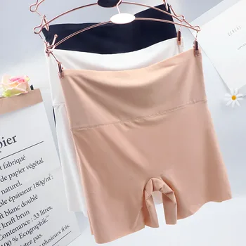 

Women Safety Short Pants Sexy Silky Feeling Lingerie Seamless High waist Underwear Comfortable Breathable Short For Girl