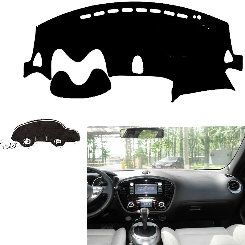 

Car Dashboard Cover Mat Pad Interior Sun Shade Instrument Carpet Accessories For Nissan Juke 2011 2012 2013 2014 2015 2016 2017
