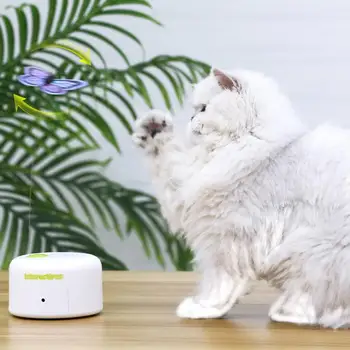 

Pet Cat Supplies Pet Automatic Cat Teasing Stick With Butterfly Developmental And Interactive Toys For Kittens