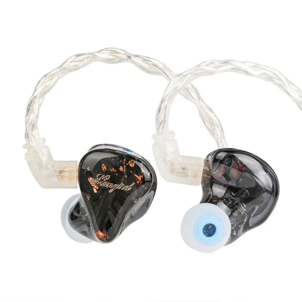Гибридные Hi Fi наушники вкладыши Mangird Tea 6BA + 1DD со съемным кабелем 0 78 дюйма и 2