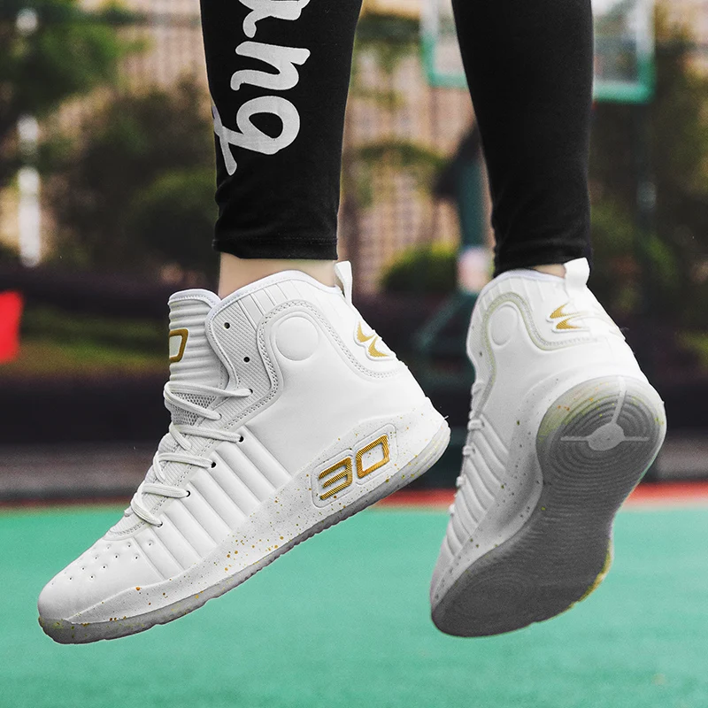 Новинка, Нескользящие дышащие мужские баскетбольные кроссовки, удобные ...