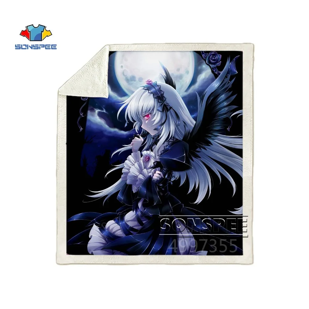 SONSPEE Rozen Maiden аниме Харадзюку для детей и взрослых 3d принт одеяло Теплый диван Стёганое одеяло покрывало для путешествий постельные принадлежности магазин при фабрике K130
