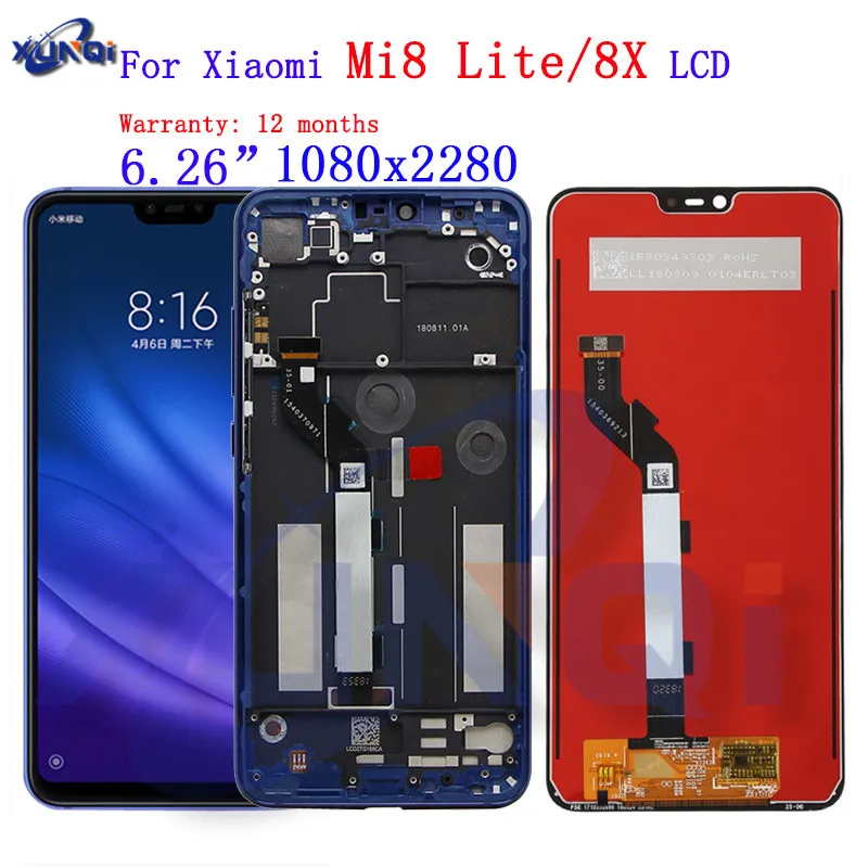 Для Xiao mi 8 Lite lcd дисплей кодирующий преобразователь сенсорного экрана в сборе Youth 8X