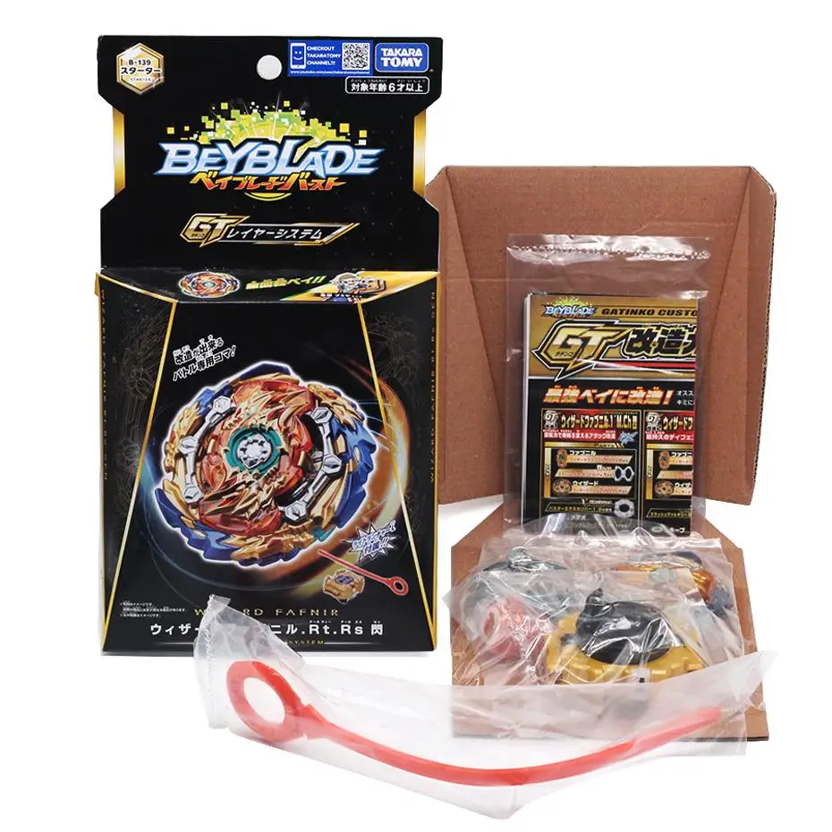 Натуральная Takara Tomy Beyblade burst GT B-139 волшебников драконов Overlord взрывные гироскопа
