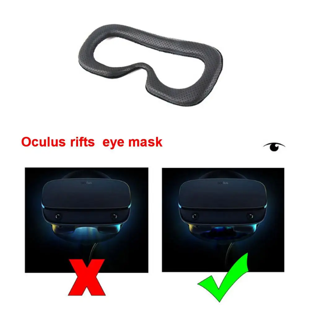 Для Oculus Rift S плотные дышащие очки VR шлем герметичная Замена кожаная маска для