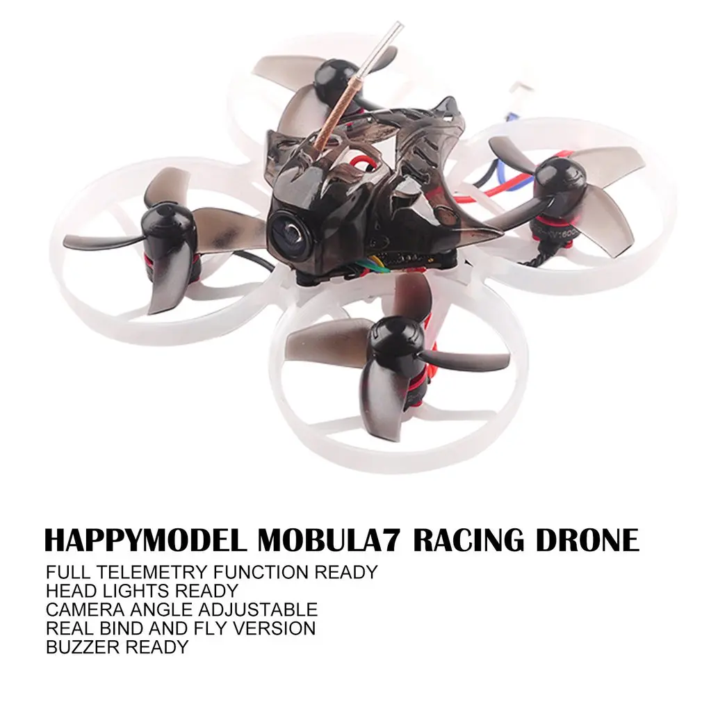 Happymodel Mobula7 75 мм Crazybee F3 Pro OSD 2S Whoop FPV гоночный Дрон с обновлением BB2 ESC 700TVL BNF Flysky Базовая/стандартная версия