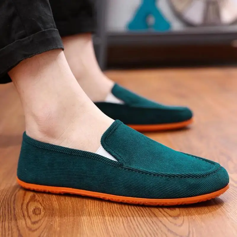 Los hombres de la gran variedad de lona de Color zapatos de guisantes zapatos de moda perezosos ocasionales de gran tamaño 38-45 zapatos de conductor zapatos de los hombres zapatos vulcanizados Zapatos Zapatillas de deporte de los hombres