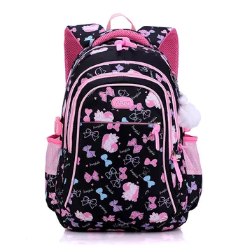 

New Fashion Cartoon pink School Bags Backpack for Girls Cat Design Children Orthopedic Backpack Mochila Infantil Grade 1-6
