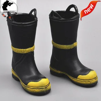 

1/6 Scale 1:6th Model Fire Boots Fireman Anti-slip safety Shoes Boots For 12 inch Soldiers Action Figures Scene Accessories