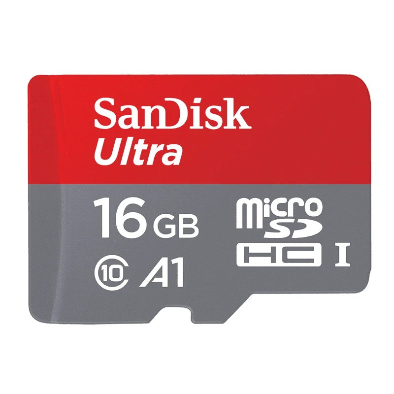 SDQUNC-A1-16GB Двойной Флеш-накопитель SanDisk micro sd 128 Гб 64 ГБ 32 ГБ оперативной памяти, 16 Гб встроенной памяти, 98 МБ/с. TF usb флэш-карта памяти, мicro sd class10 продукт для детей 10 лет гарантии - Емкость: SDQUNC-A1-16GB