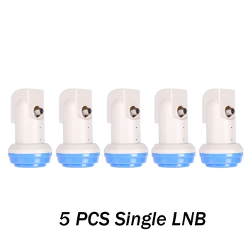 

5Pieces/Set Universal LNB Single For Satellite TV Reciever 3 Loops Origianl KU Band LNB High Gain 0.1dB LNBF Dish TV