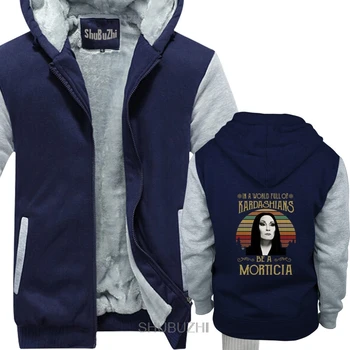 

Morticia Addams In The World Full Of Kadarshians Men Black hoodies casual Casual pride hoody thick jacket warm coat sbz8401