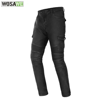 

Men's Motocross Pants Motorcycle Moto Jeans Protective Gear Knee Pads Hip Protection Riding Touring Motorbike Trousers