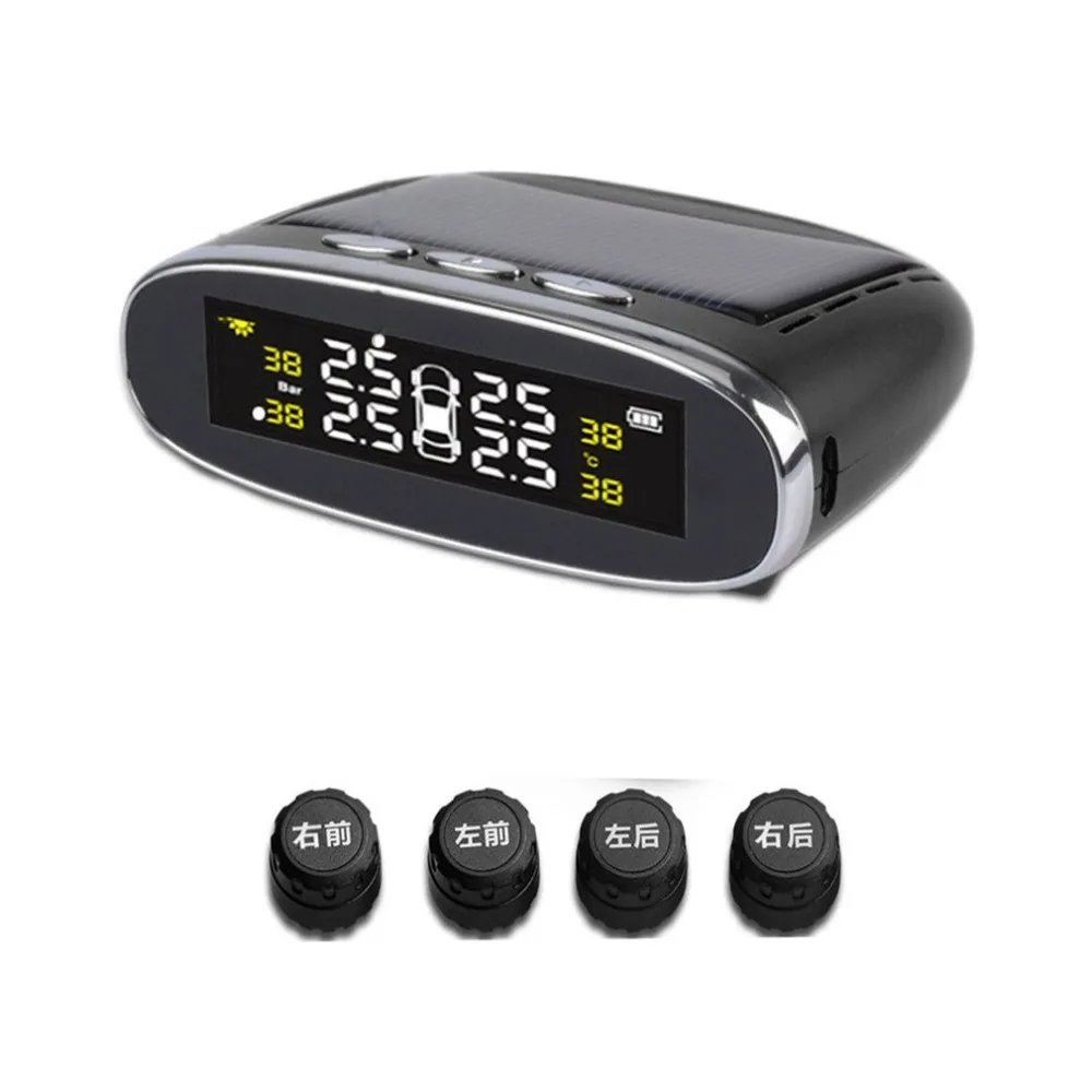 Для Steelmate Tp-s1i Tpms система контроля давления в шинах беспроводной солнечный дисплей 4 внутренних/внешних датчика