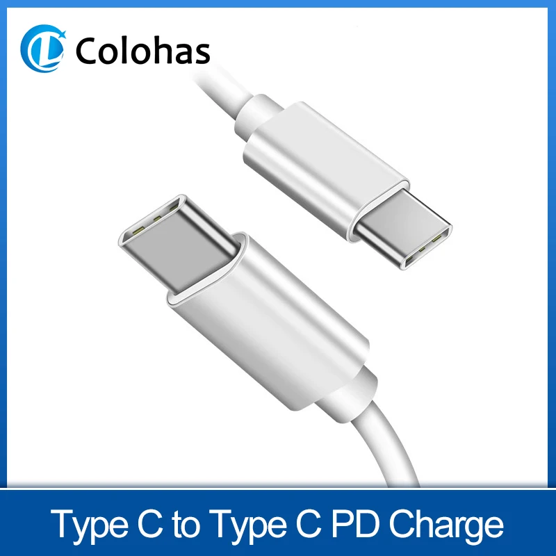 

USB Type C to USB Type C Cable for Xiaomi Redmi K20 Samsung Galaxy S9 Plus Support PD 3A Quick Charge Cable for Type-C Devices