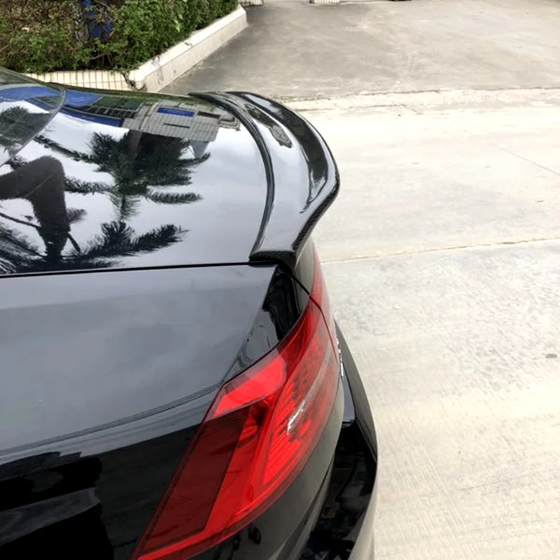 Для Volkswagen Passat B8 высокое качество углеродное волокно черный спойлер на задний багажник, крыло