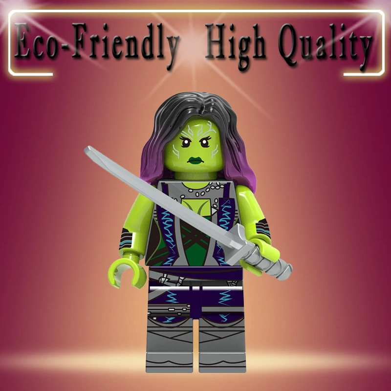 

Super Heroes Marvel Avengers Gamora Iron Man Thor War Machine spiderman Captain America Hulk Building Blocks figure toys XH1310