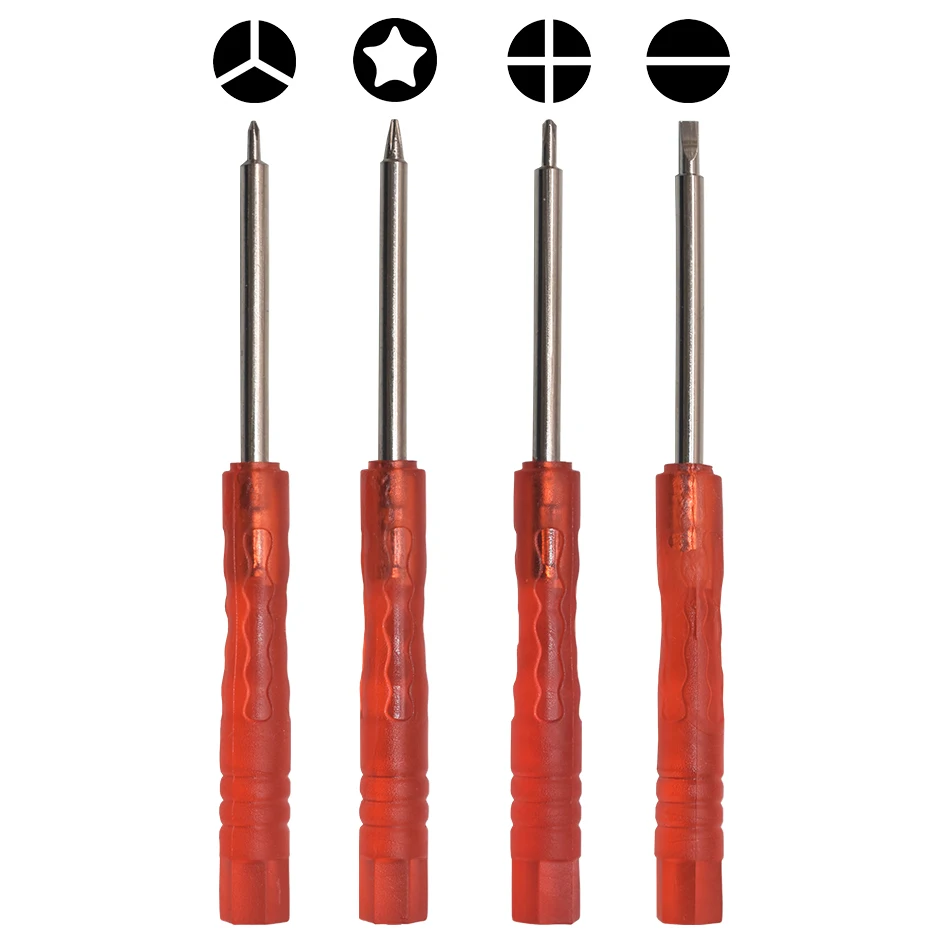 

Red Thicker Mini Screw Driver 0.6Y Pentalobe Phillips Slotted Torx T2 T3 T4 T5 T6 Screwdriver for Cell Phone Opening Repair Tool