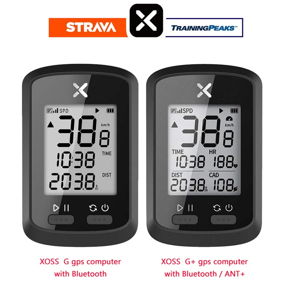 

XOSS G + Plus Bike Computer Wireless GPS Speedometer Waterproof Cycling Road Bike Bicycle Bluetooth ANT+ Odometer Without Sensor