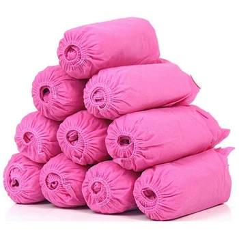 

200 Pack Disposable Boot Shoe Covers,Non-Slip Shoe Booties,Thick Shoe Cover for Carpet Floor Usage Workplace(Blue+Pink)