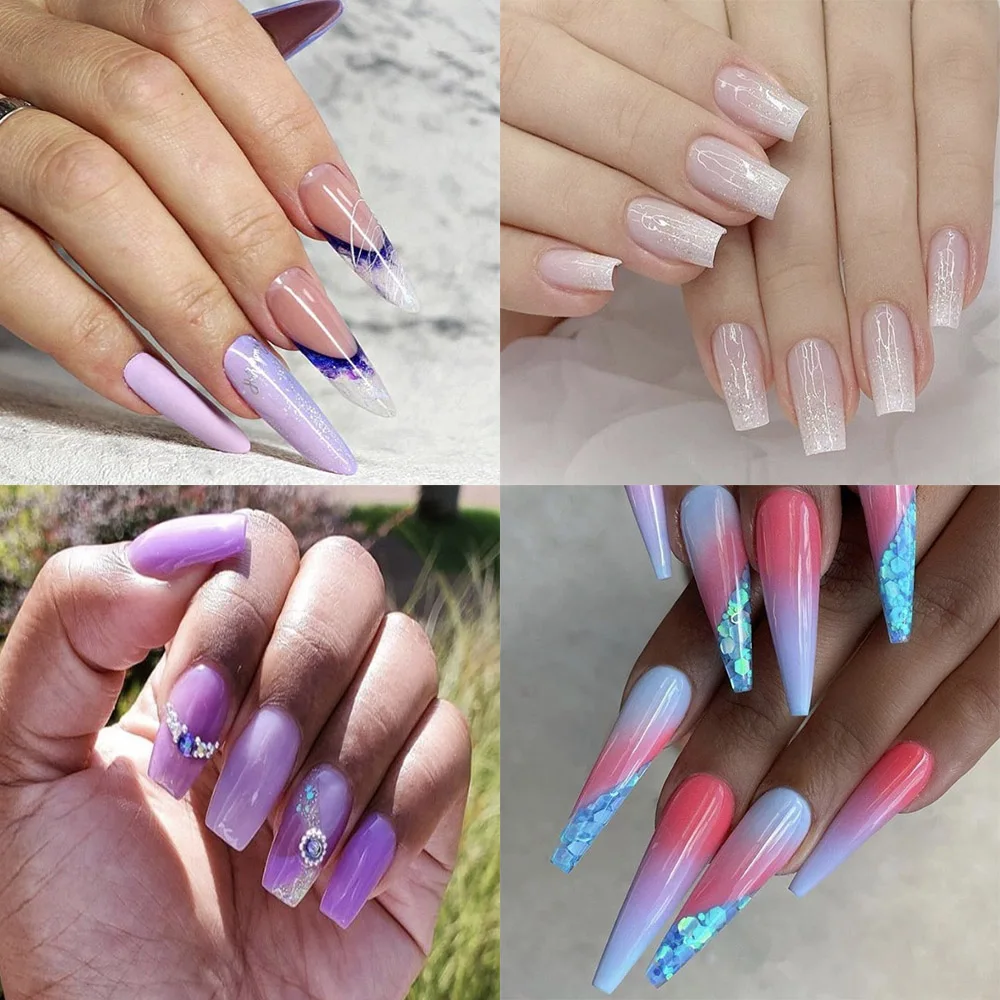 Falsas para Manicure Kodies Poli Construtor Unha Kit Acrílico Gellak Extensão Conjunto Dicas Fingertip Estender Unhaart Design Gel 30ml 11 kit acrílico gellak extensão conjunto dicas falsas