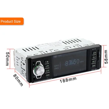 

Car Radio 4.1" Player MP5 SD/FM/MP4/USB/AUX/BT Car Audio For Rear View Camera Remote Bluetooth Control