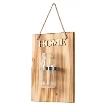 

1Pc Planter Flower Pot Macetas Plant Pot Macetas Decorativas Hanging Decoration Retro Pendant Wood Board Pendant For Home