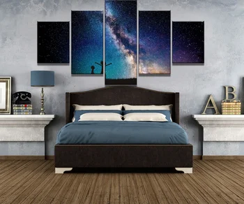 

Canvas Painting HD Print 5 Piece Starry Sky Modern Decorative Paintings Canvas Wall Art for Home Decorations Wall Decor