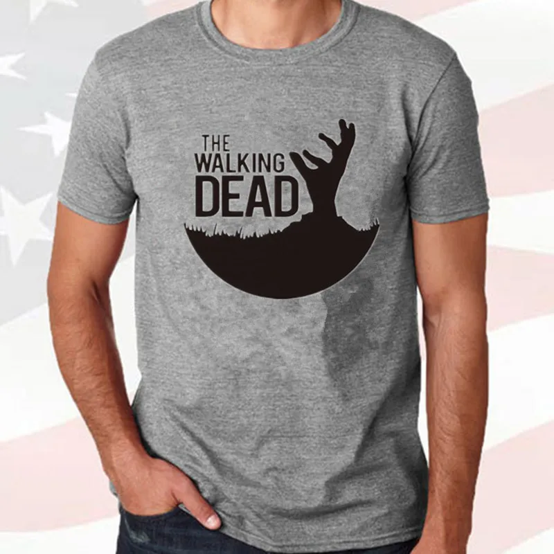 The Walking Dead Movie tshirt Paparazzi T-Shirt Rick Grimes Carl Daryl Michonne zombies Man fashion brand T shirts free shiping - Цвет: 2