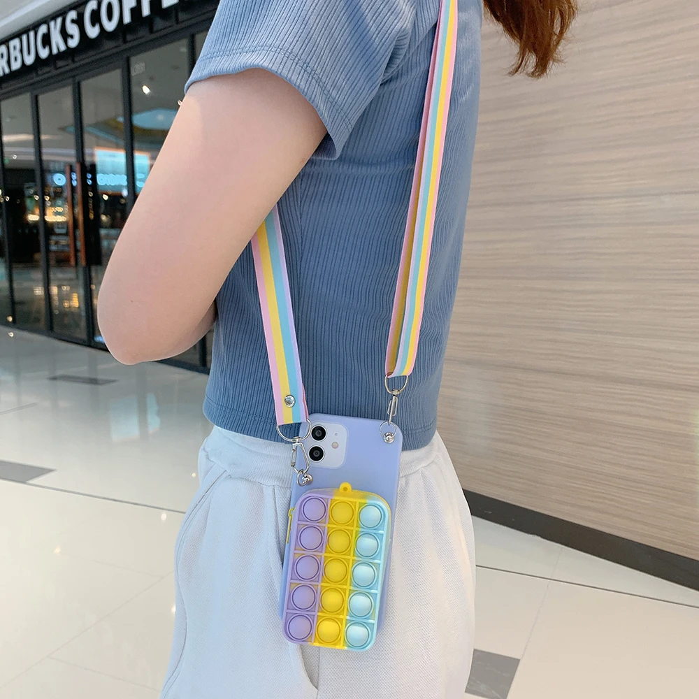 samsung cute phone cover Coin Purses Pop Case For Samsung Galaxy J2 J3 J4 J5 J6 J7 Prime J8 A5 A6 A7 A8 Plus A9 2018 2017 2016 Hearts Bubble Wallet Cover cute phone cases for samsung 