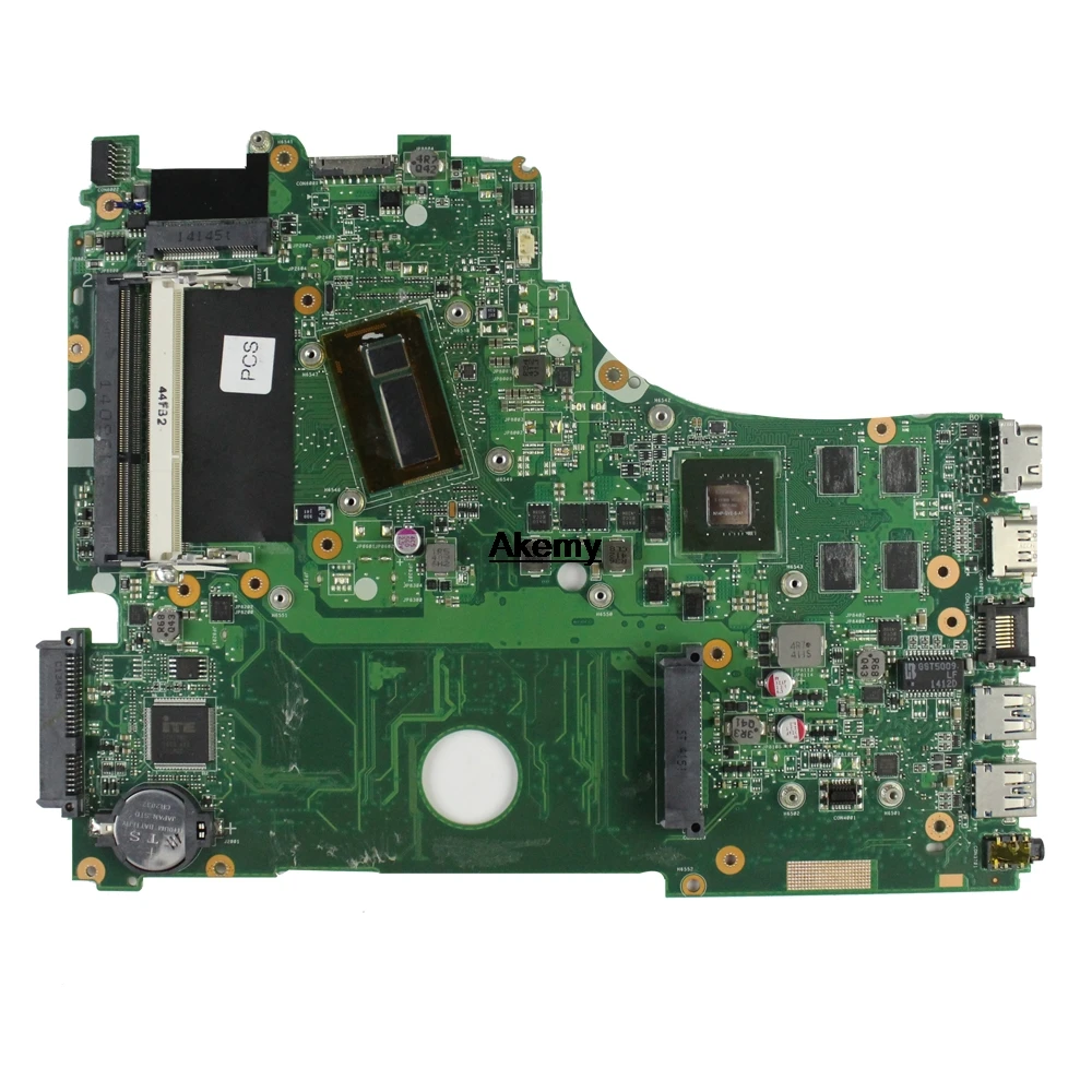 Для ASUS X750JN X750JB X750J A750J K750J материнская плата для ноутбука Mianboard i3-4010U процессор GT740M/2 ГБ Бесплатный радиатор