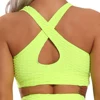 CROSS1946 Running Sports Bra Yoga  Brassiere Workout Gym Fitness Women Seamless Push up Breathable Underwear Breathable top ► Photo 3/6