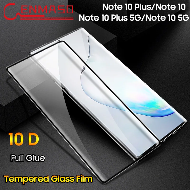 Для samsung Note 10 Plus закаленное стекло 10D полная клеевая пленка протектор экрана для samsung Galaxy Note 8 9 10 S10 5G S8 S9 Plus