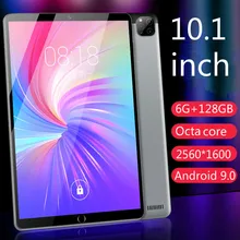 2021 novo tablet android 10.1 Polegada 6g + 128gb tablet completo netcom celular dois-em-um jogo online classe escritório fino