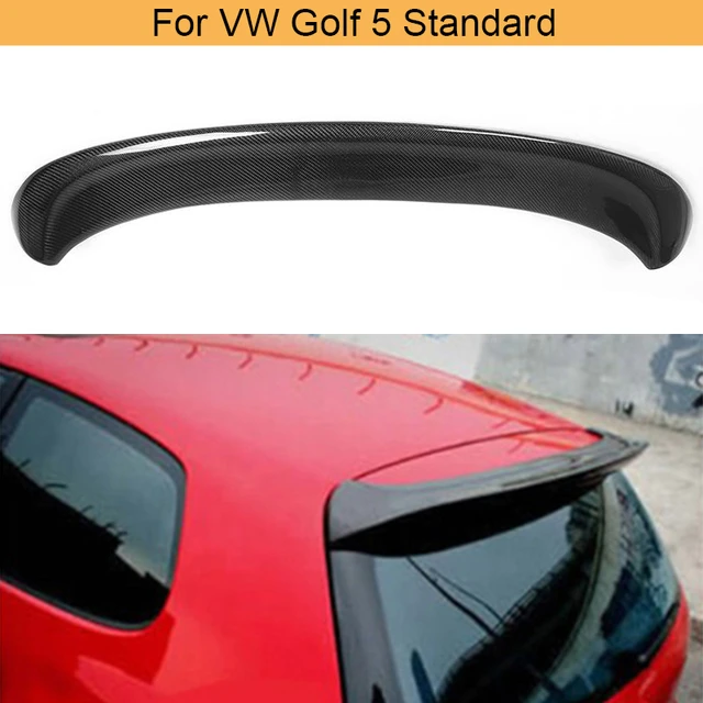 Verwendung für Volkswagen Golf 5 mk5 gti r20 03-08 Spoiler abs Kunststoff  Kohle faser Look Fließheck Dach Heckflügel Body Kit Zubehör - AliExpress