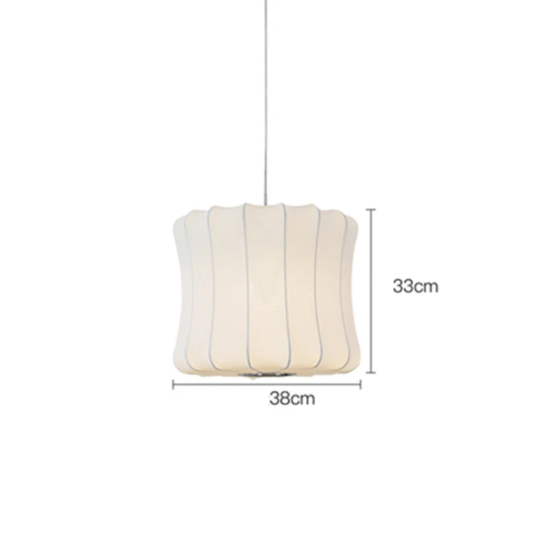 38cmx33cm Китайский стиль, кулон с шелковыми нитями, освещение, светодиодный подвесной светильник в стиле АР-деко, для столовой, гостиной, спальни, кухни, ресторана, подвесной светильник - Цвет корпуса: 38cmx33cm