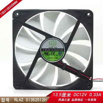 

GLOBE FAN RL4Z S1352512H / RL4Z B1352512H 12V 0.33A 0.45A 13.5CM chassis power cooling fan 135x135x25mm cooler