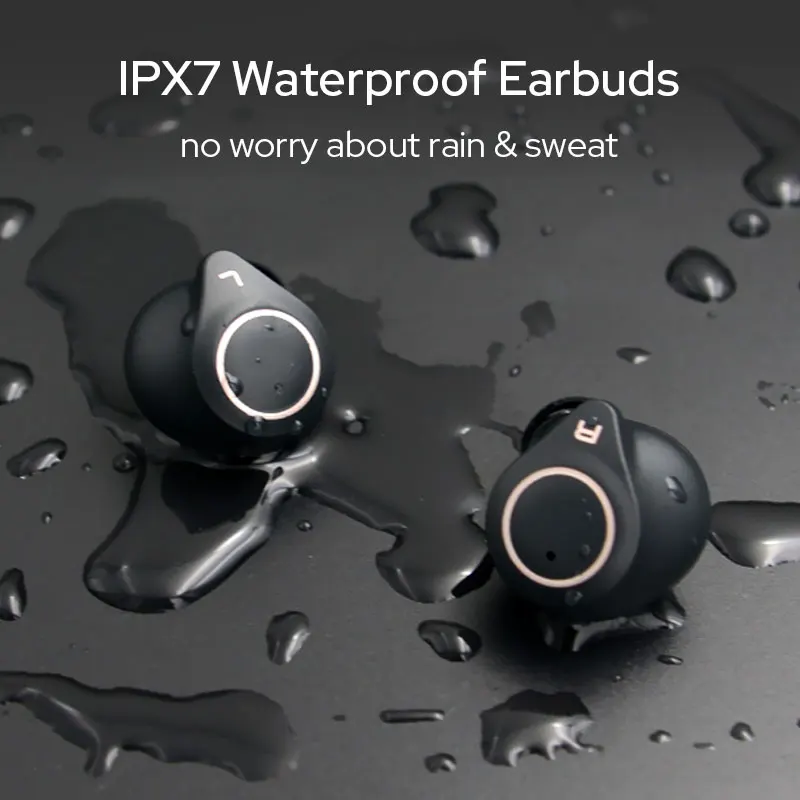 Tws Bluetooth Earphone5.0 спортивная водонепроницаемая стереогарнитура AptX AAC SBC шумоподавление Hi-Fi Беспроводные наушники для Redmi K20