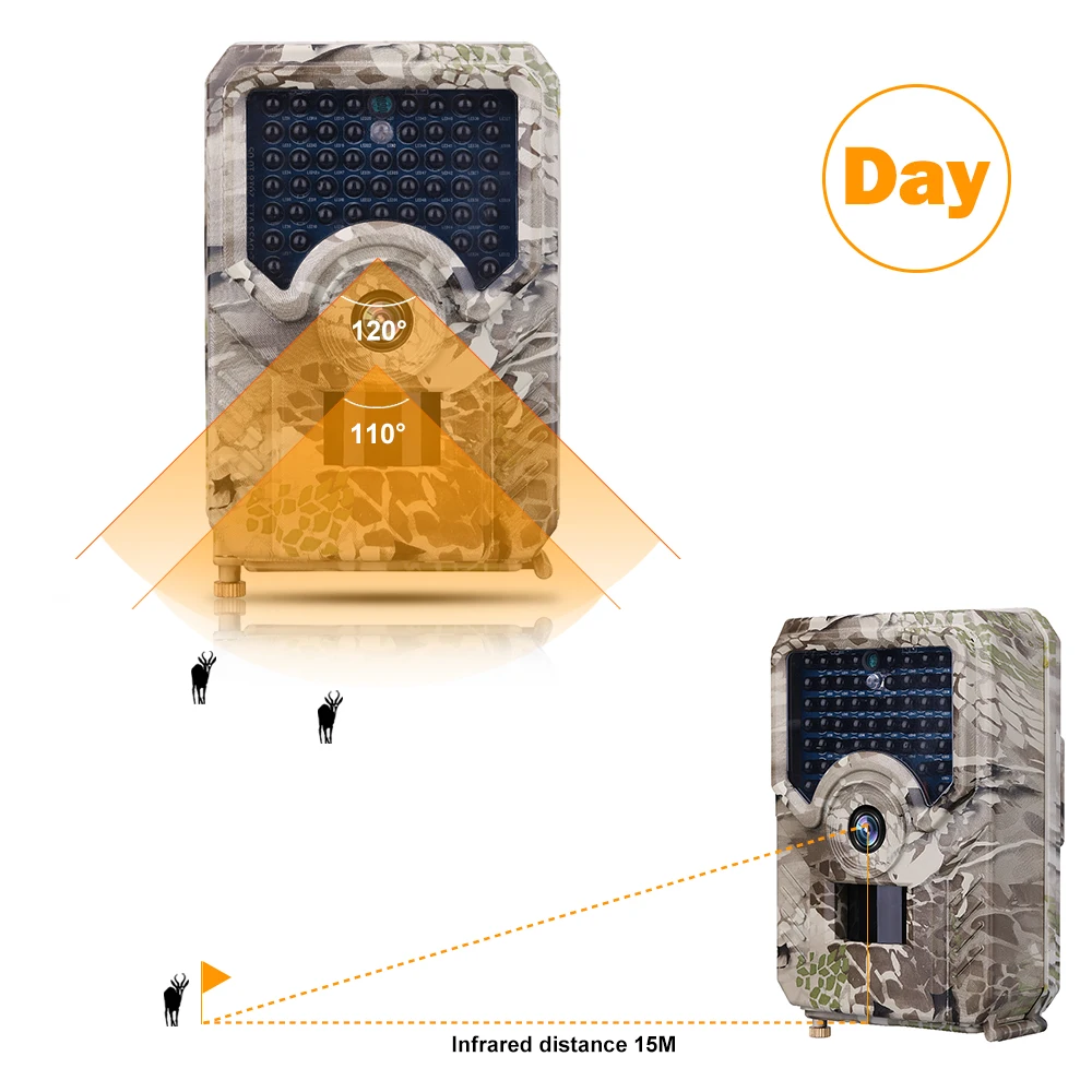 Водонепроницаемая охотничья камера Outlife PR-100 Trail камера 12MP 1080P Trail дикая природа на открытом воздухе ночное видение фото камеры для ловушек видео
