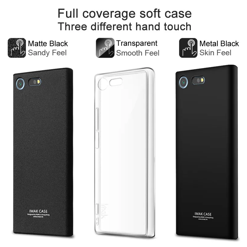 IMAK Surrounded Protection Case for Sony Xperia 10 Plus XZ3 XZ XZ2 Premium Soft TPU Cover G8141 G8142 Full Matte |