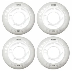 Roller Skates Skateboard Wheels Flashing High Elastic PU Wheel Flashlight Silent Wheel Rullebrett Skate Board Accessories 50LZ