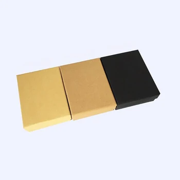 

24Pcs 7x9x3cm Kraft Box Paper Present Packaging Box Ring Earring Pendant Protection Christmas Gift Box Display Can Custom Logo