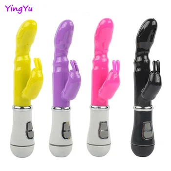Adult Toys Dildo Vibrator Sex Toy Double Rod Masturbation Rabbit Vibrator Utensils Adult Sex Product Vibrator for Women 2