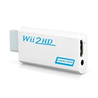 Volle HD 1080P Wii zu HDMI-kompatibel Konverter Adapter Wii2HDMI-compatible Konverter 3,5mm Audio für PC HDTV Monitor display